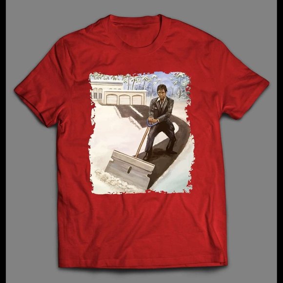 Tony Montana Snow Plow The Yayo Road Christmas Mashup Shirt - Picture 1 of 4